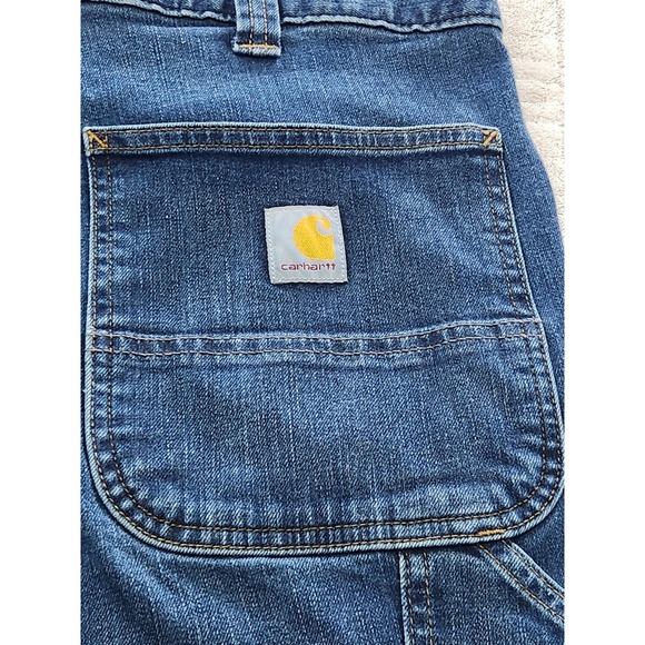 Carhartt Men's Relaxed Fit Carpenter Jeans Size 38x30 Cotton Utility Outdoors - Picture 3 of 6